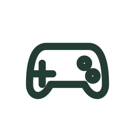 Un mando que oscila suavemente para juegos, demos y ajustes del jugador.