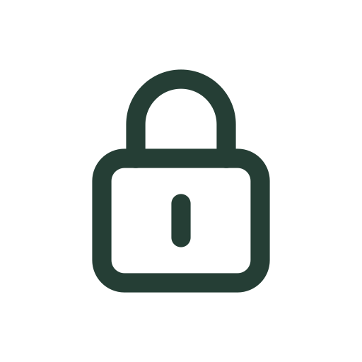 Un candado se dibuja para vistas privadas, contenido restringido y estados bloqueados.