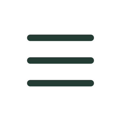 Three horizontal lines that draw into view for menus and compact navigation.