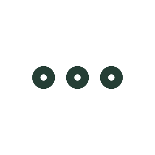 Three softly pulsing dots for additional options and contextual action menus.