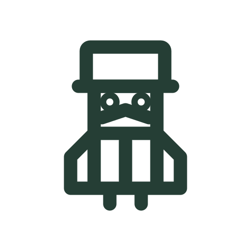 A toy nutcracker soldier with a tall hat, moustache and uniform bounces for Christmas displays.