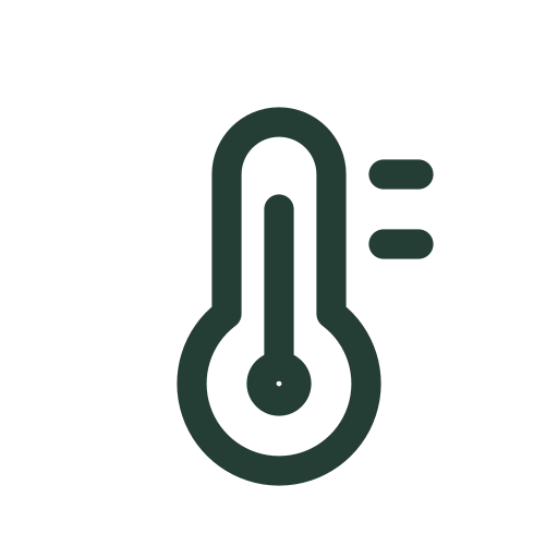 Un termómetro se dibuja para resúmenes de temperatura y clima.