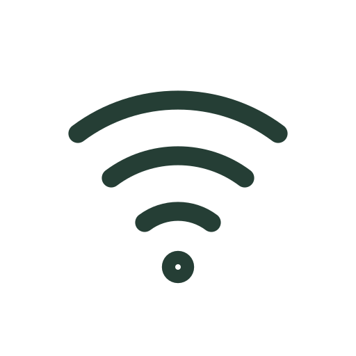 Ein sanft verblassendes WLAN-Zeichen für Verbindung und Netzwerkstatus.